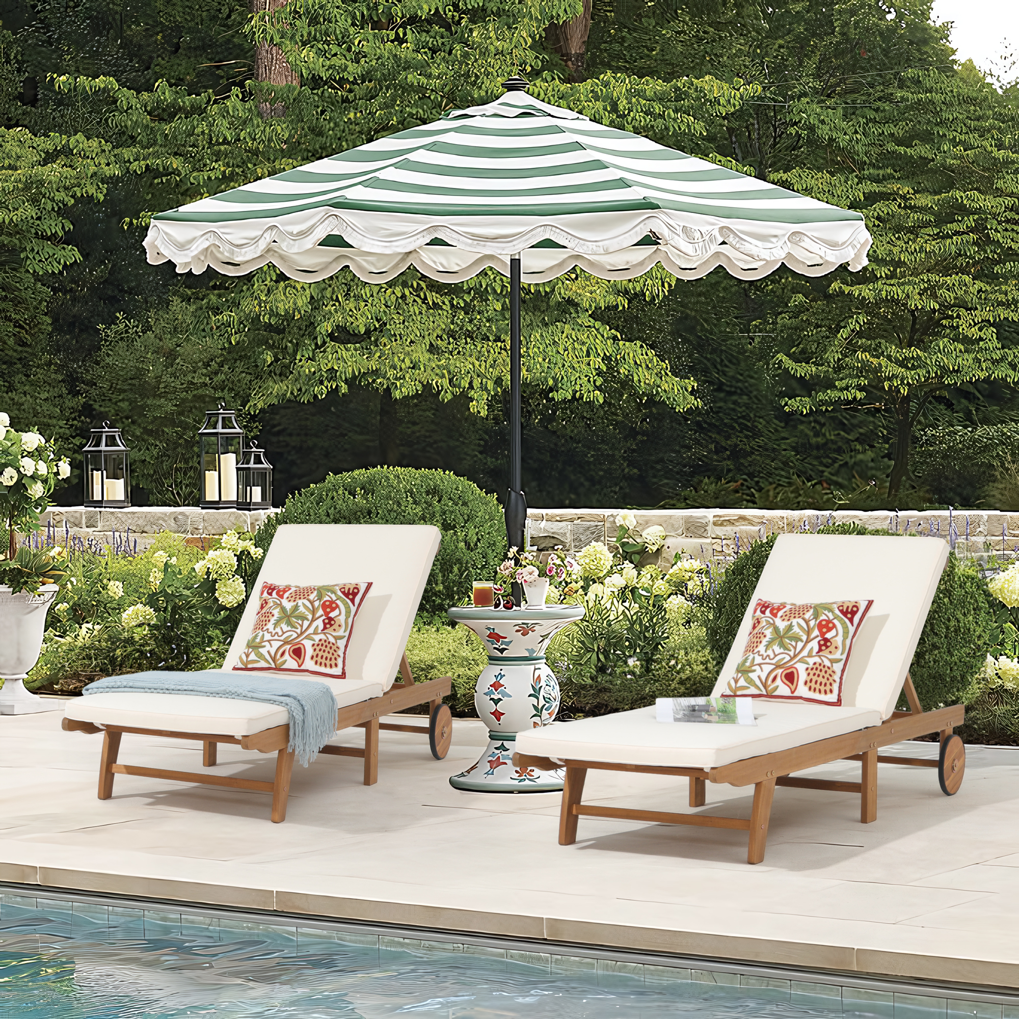 An application scenario or product detail of foldable chaise lounge chairs outdoor - Image 16