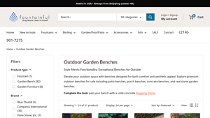 Fountainful - Outdoor Garden Benches