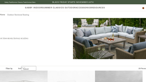 Gabriel Law - Outdoor Sectional Seating