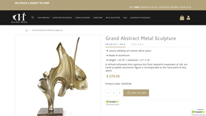 Galore Home - Grand Abstract Metal Sculpture