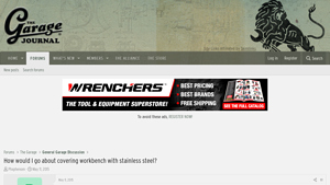 Garage Journal - Stainless Steel Workbench Tops