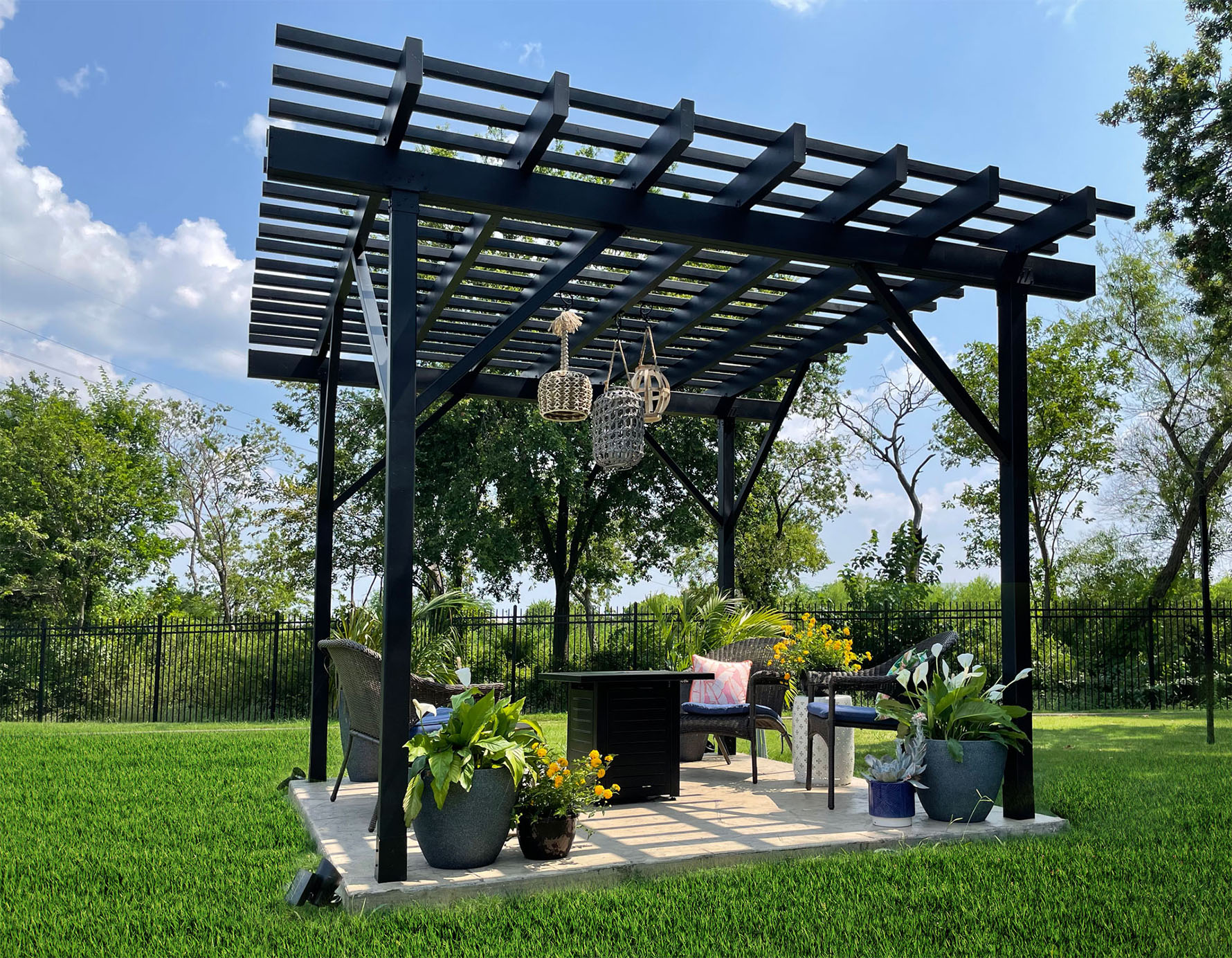 An application scenario or product detail of garden pergola - Image 1