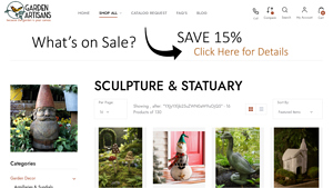 Garden Artisans - JJ Potts Natural Shroomyz Set of 3 Ceramic Mushrooms