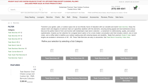 Goldenteak - Premium Teak Benches