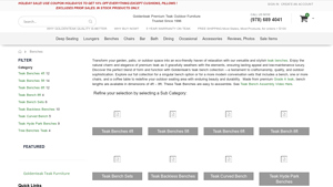 Golden Teak - Premium Teak Benches