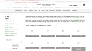 Golden Teak - Premium Teak Benches