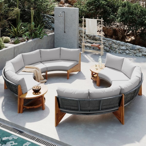 An application scenario or product detail of half moon outdoor sofa - Image 3