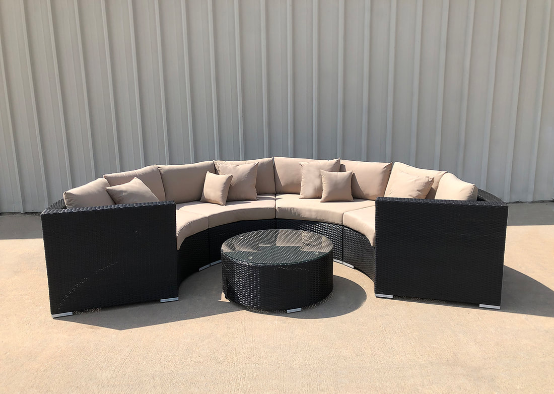 An application scenario or product detail of half moon outdoor sofa - Image 19