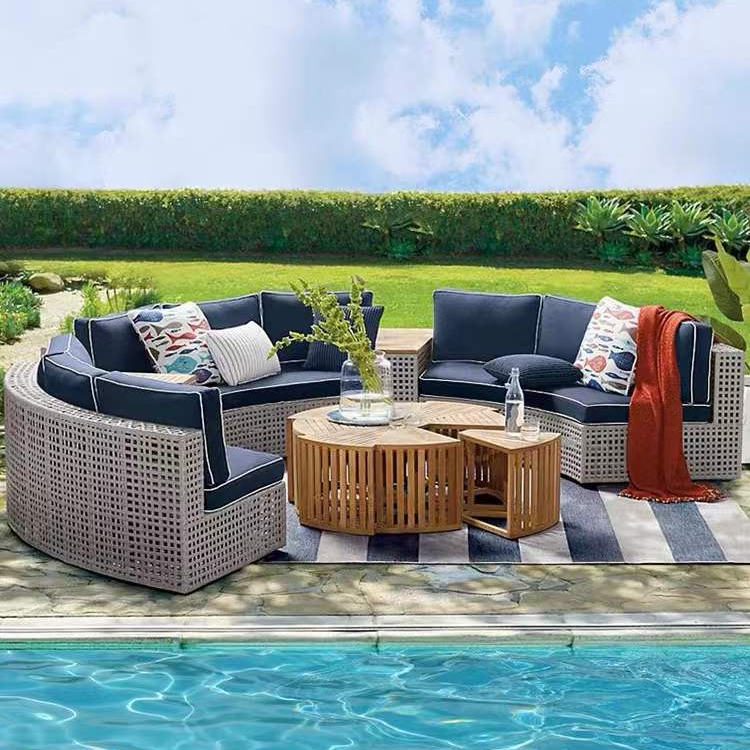 An application scenario or product detail of half moon outdoor sofa - Image 20