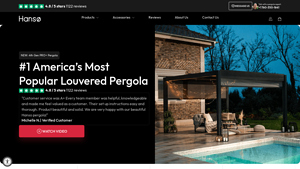 Hansø Home - Louvered Pergola Kits