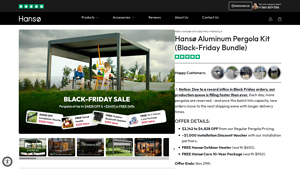 Hansø Home - Aluminum Pergola Kits