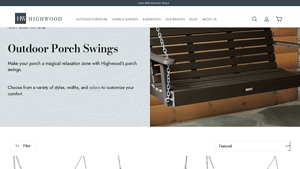 Highwood USA - Outdoor Poly Porch Swings
