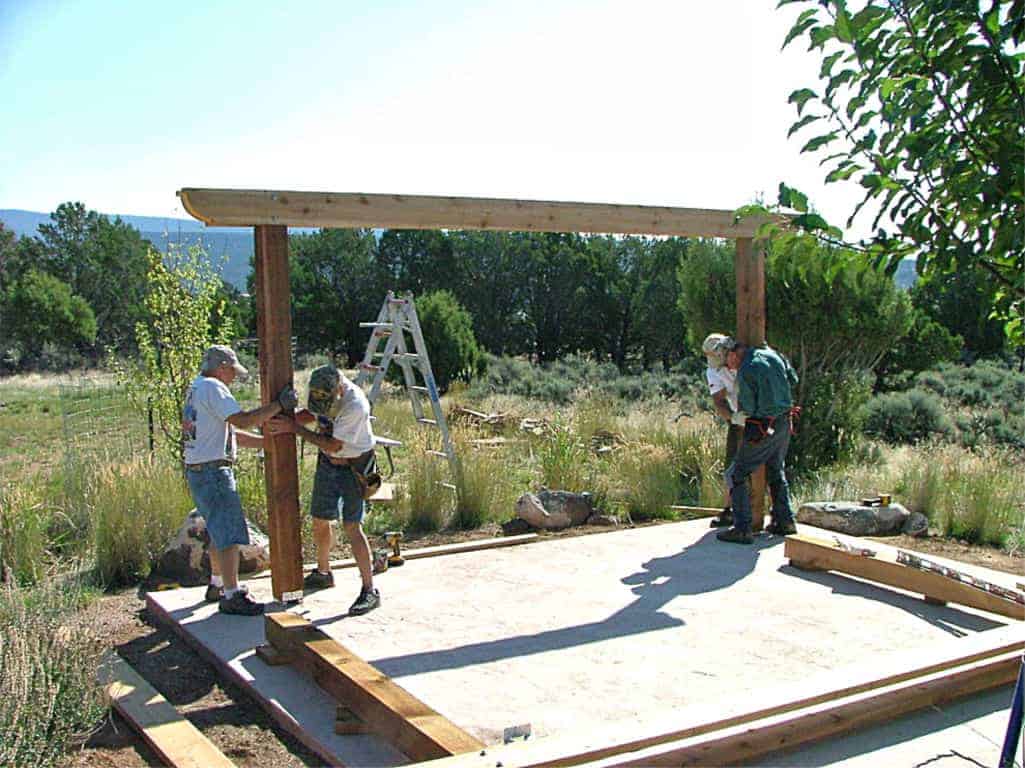 An application scenario or product detail of how to build pergola - Image 2