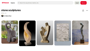 Pinterest - Stone Elephant Sculptures