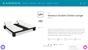 Kannoo - Monaco Double Chaise Lounge