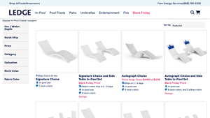 Ledgeloungers - In-Pool Lounge Chaises