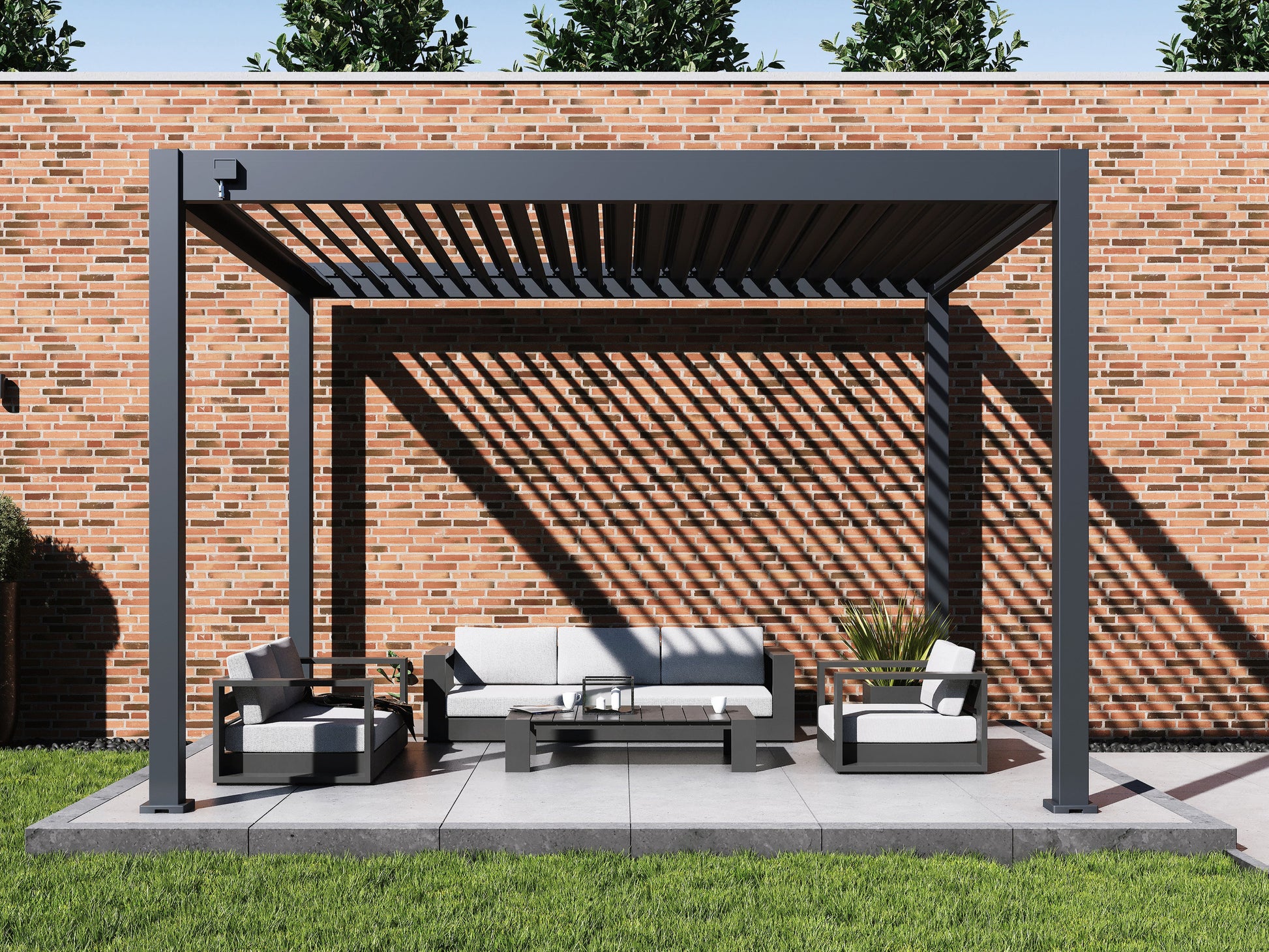 An application scenario or product detail of louvered pergolas - Image 8