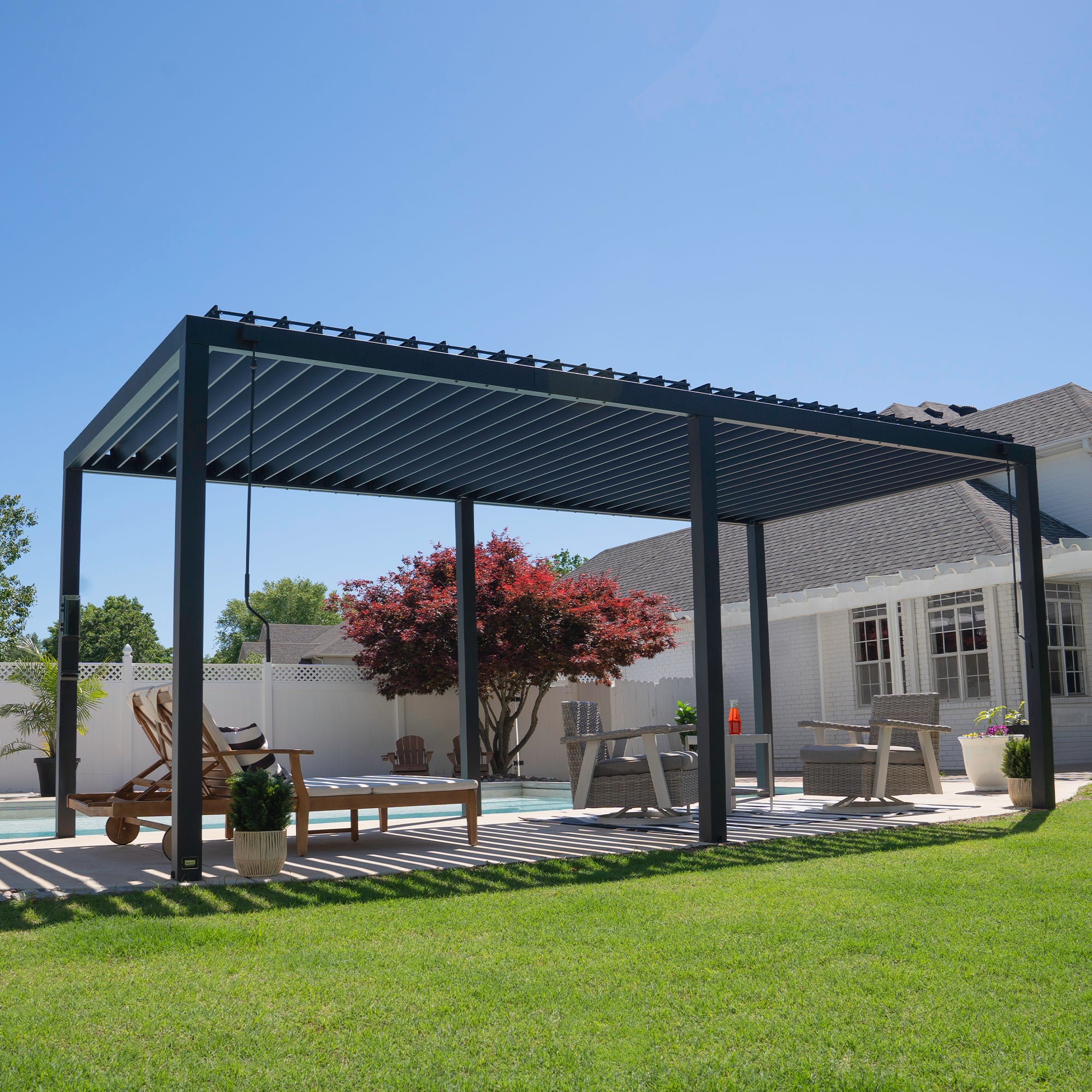An application scenario or product detail of louvered pergolas - Image 10