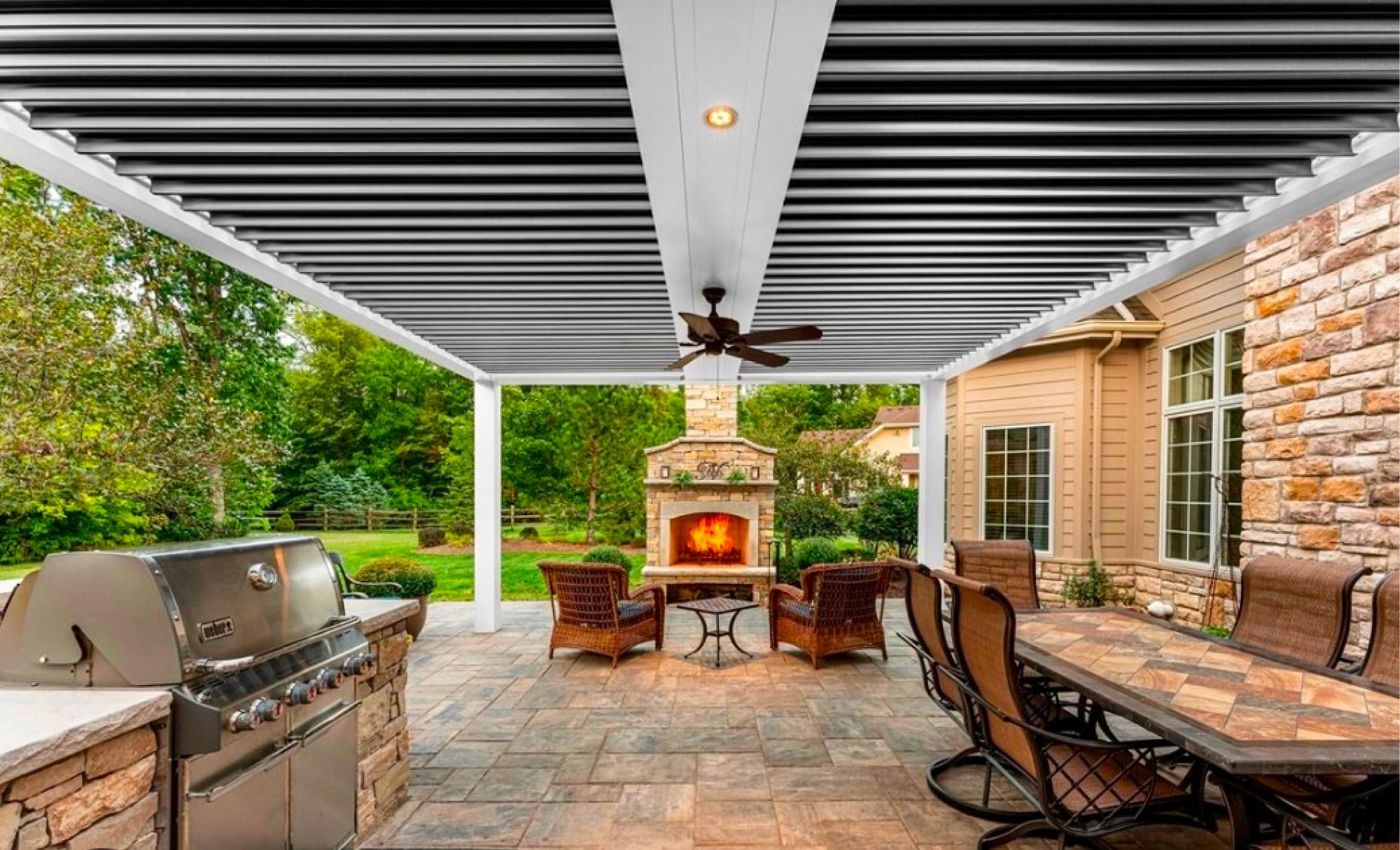 An application scenario or product detail of louvered pergolas - Image 13