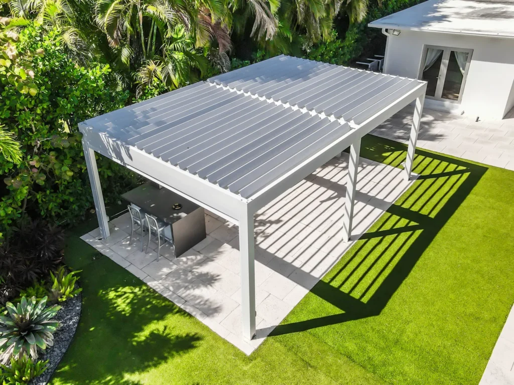 An application scenario or product detail of louvered roof pergola - Image 1