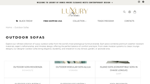Luxury of Homes - Outdoor Sofas