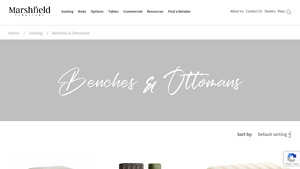 Marshfield Furniture - Benches & Ottomans