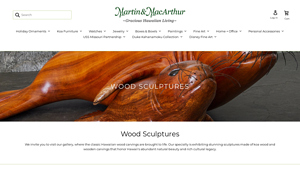 Martin & MacArthur - Koa Wood Sculpture Pacific Song and Dance