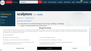 Merriam-Webster - Sculpture Definition