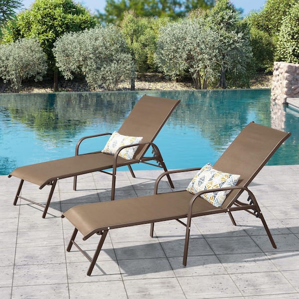 An application scenario or product detail of metal outdoor chaise lounge - Image 18