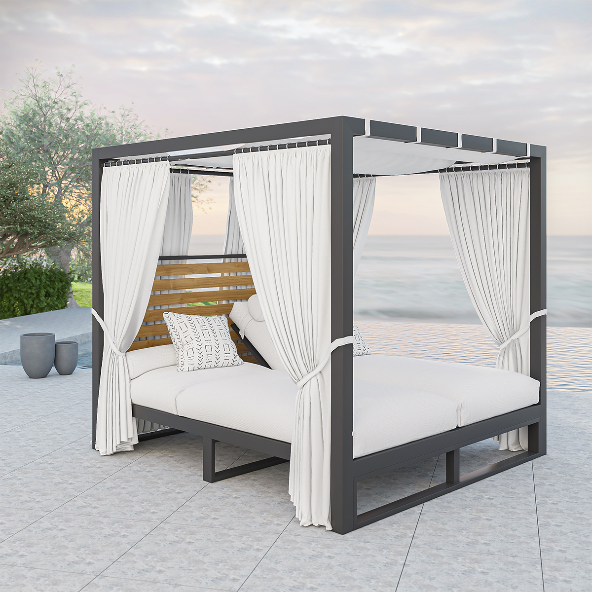 An application scenario or product detail of metal outdoor daybed - Image 15
