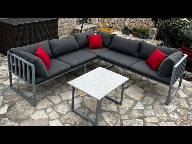 An application scenario or product detail of metal outdoor sofa - Image 18