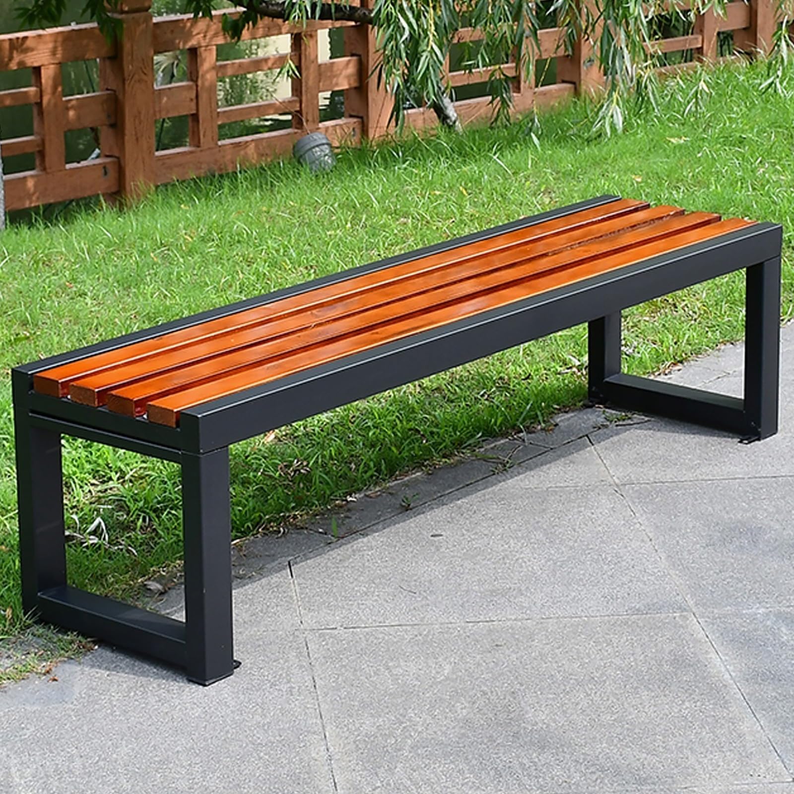 An application scenario or product detail of metal patio bench - Image 7