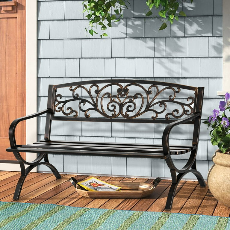 An application scenario or product detail of metal patio bench - Image 16
