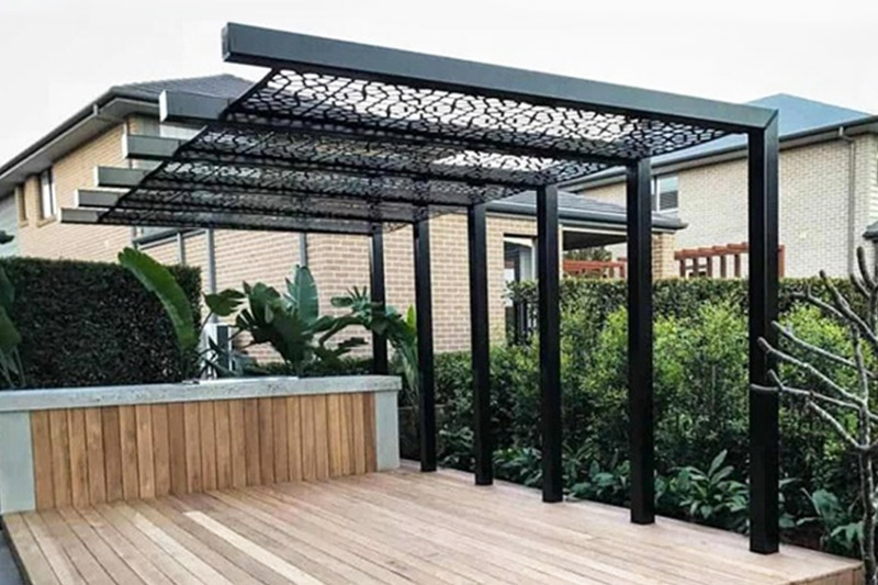 An application scenario or product detail of metal pergola with roof - Image 5
