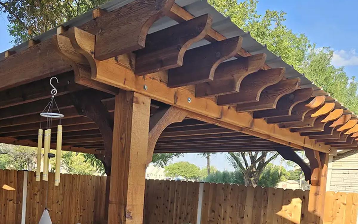 An application scenario or product detail of metal pergola with roof - Image 6