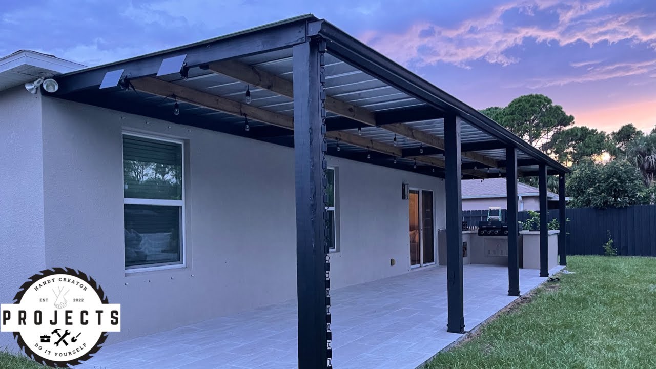 An application scenario or product detail of metal pergola with roof - Image 12