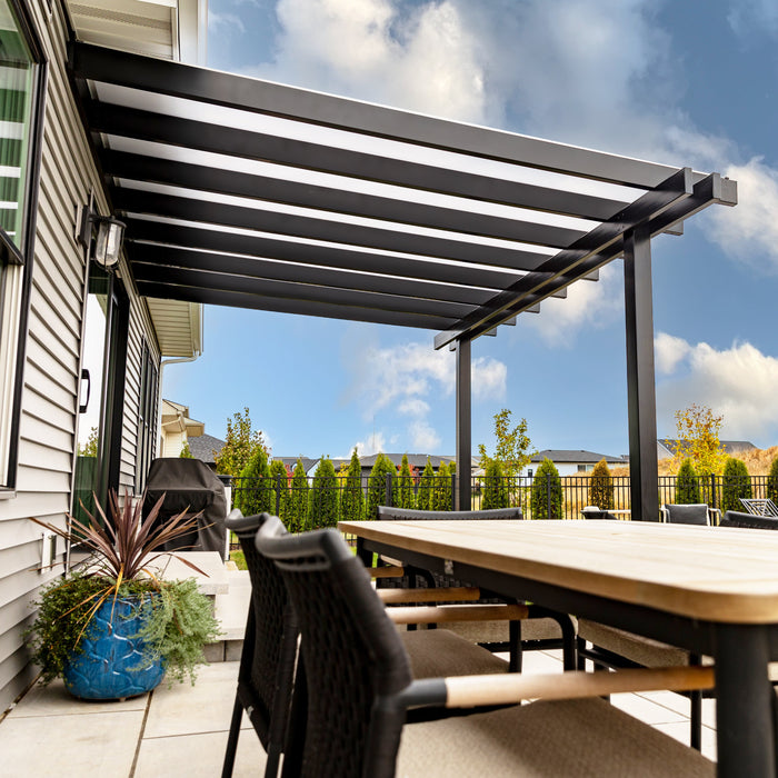 An application scenario or product detail of metal pergola with roof - Image 17