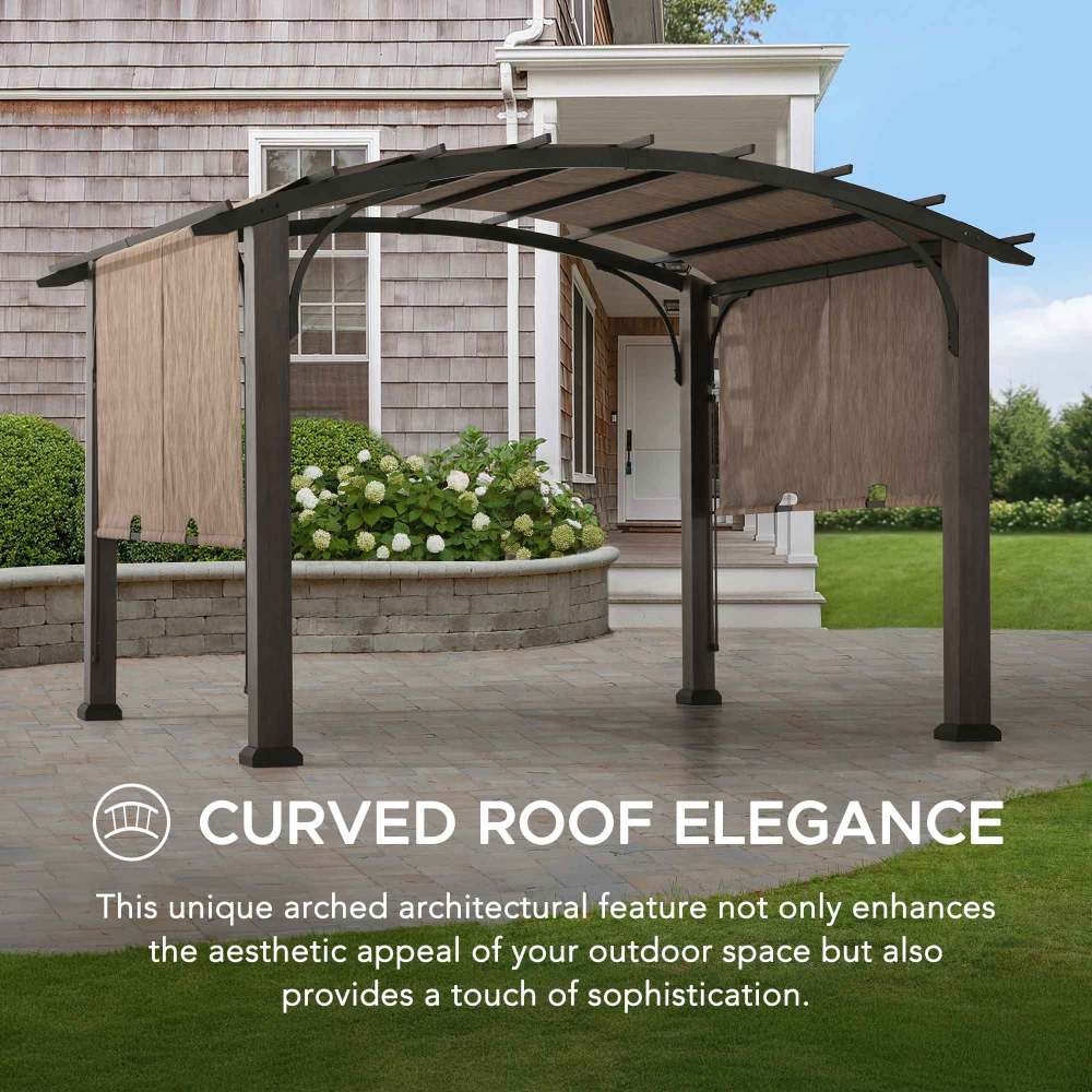 An application scenario or product detail of metal pergola with roof - Image 24