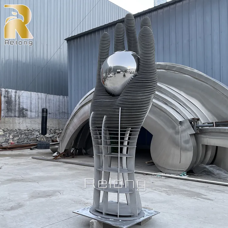 An application scenario or product detail of metal sculpture abstract - Image 10