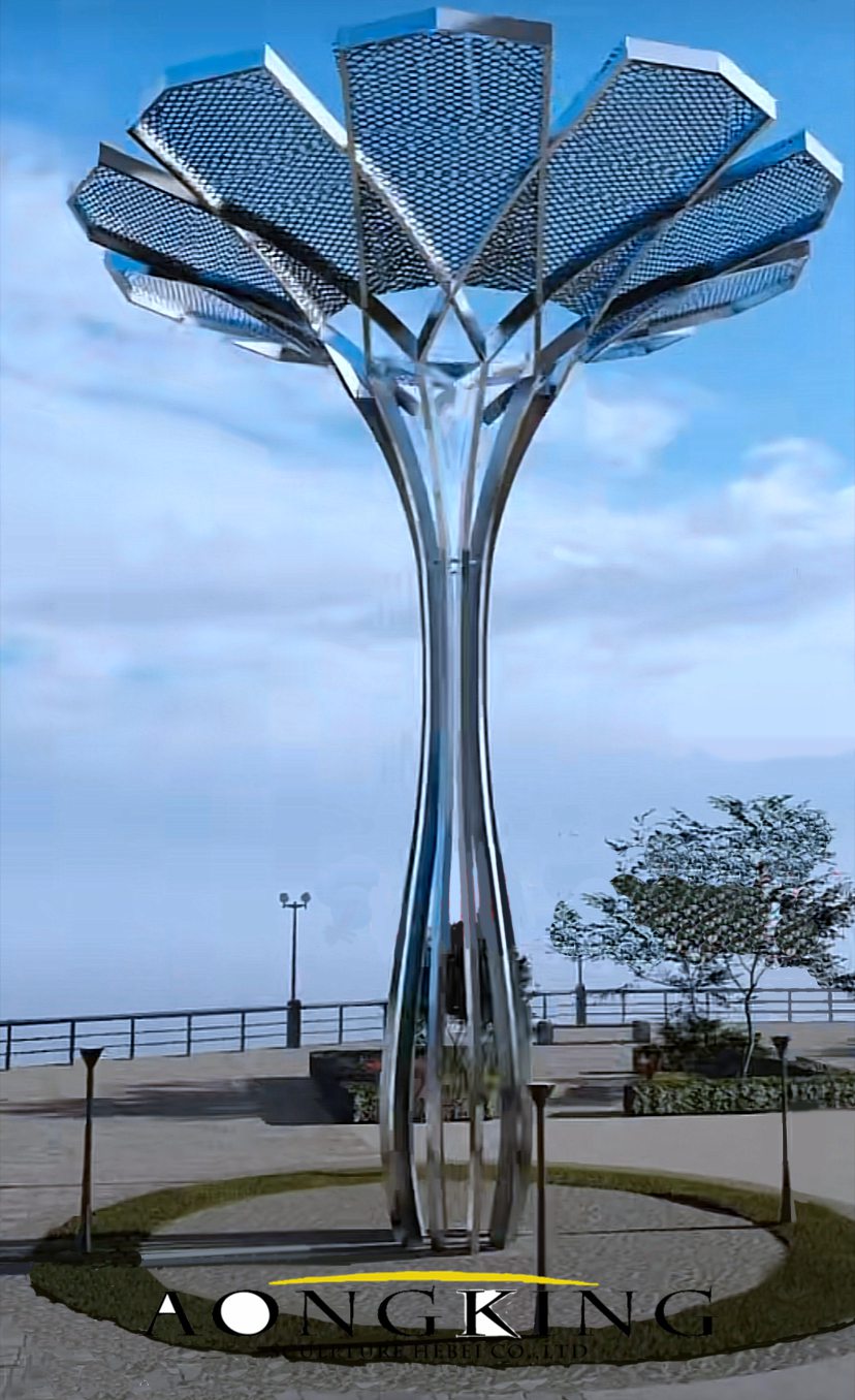 An application scenario or product detail of metal tree sculpture - Image 2
