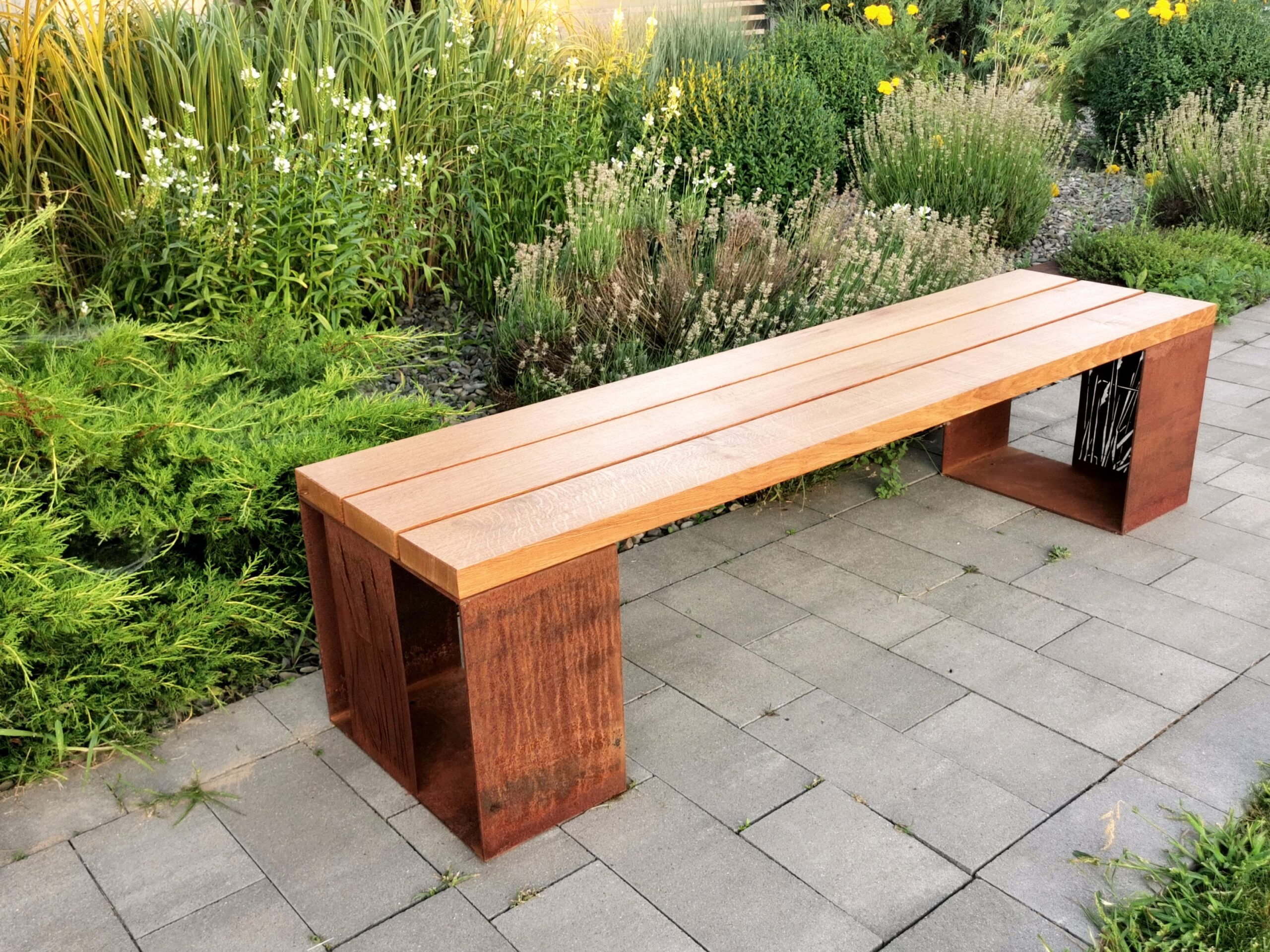 An application scenario or product detail of modern outdoor bench - Image 6