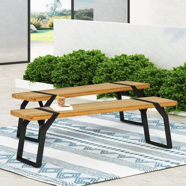 An application scenario or product detail of modern outdoor bench - Image 8