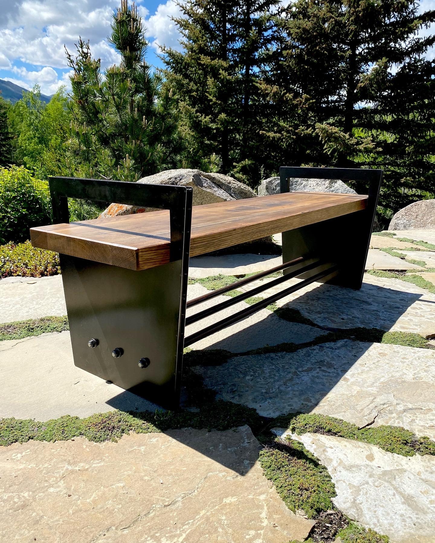 An application scenario or product detail of modern outdoor bench - Image 9
