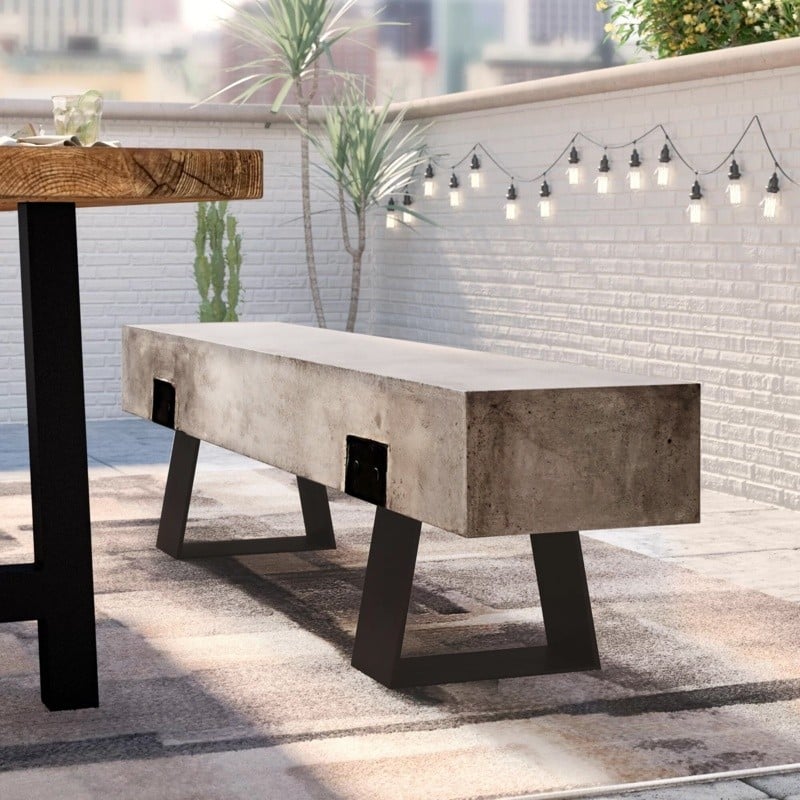 An application scenario or product detail of modern outdoor bench - Image 12