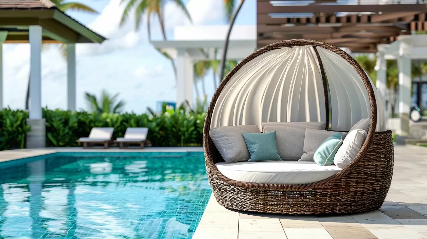 An application scenario or product detail of modern outdoor daybed - Image 21
