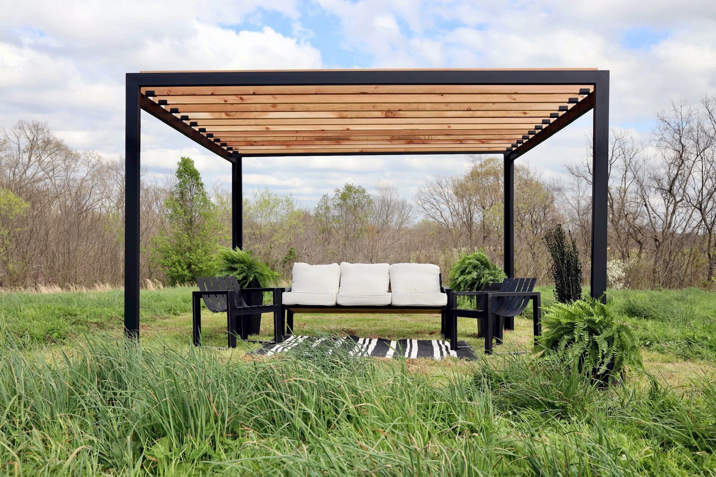 An application scenario or product detail of modern pergola - Image 18