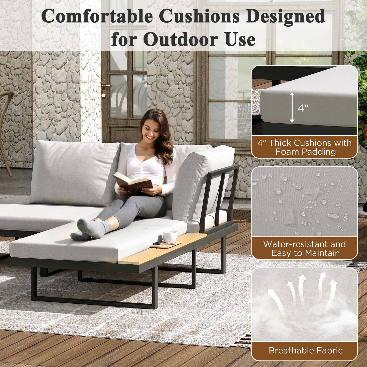 An application scenario or product detail of most comfortable outdoor sofa - Image 18