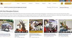 Mydinosaurs - Life Size Fiberglass Dinosaur Statues