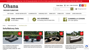 Ohana Wicker Furniture - Outdoor Sofa Patio Sets
