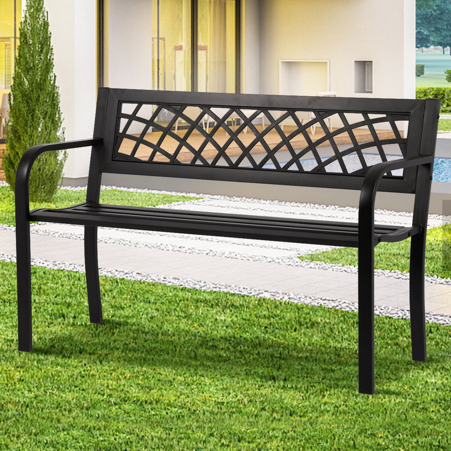 An application scenario or product detail of outdoor benches garden benches - Image 1